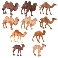 Simulation Animal Bimodal Unimodal Camel Model Children's Cognitive Education Micro Ornaments Plastic Decoration Baby Toy A0582
