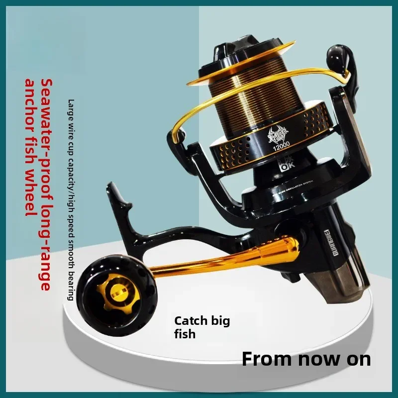 Carrete Black Spider Metal 8000/10000/12000 spinning surfcasting