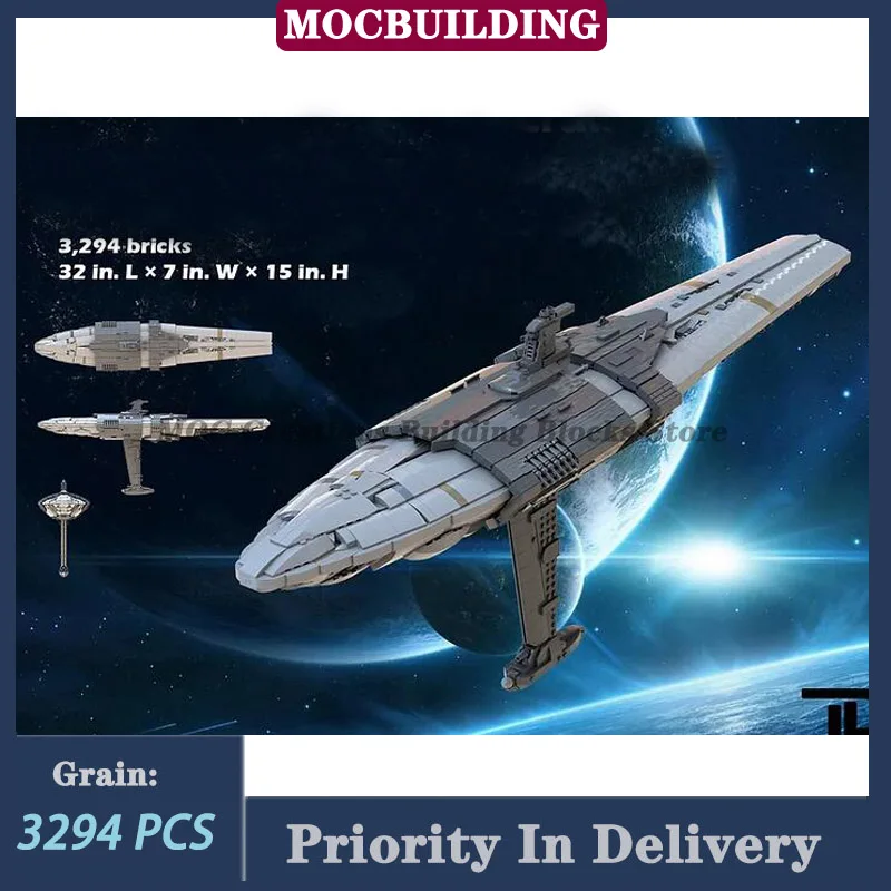 MOC UCS Resistance Fleet Model Building Blocks MC75 Star Cruiser Bunkerbuster  Technology Bricks Toy DIY Display Kid Collection