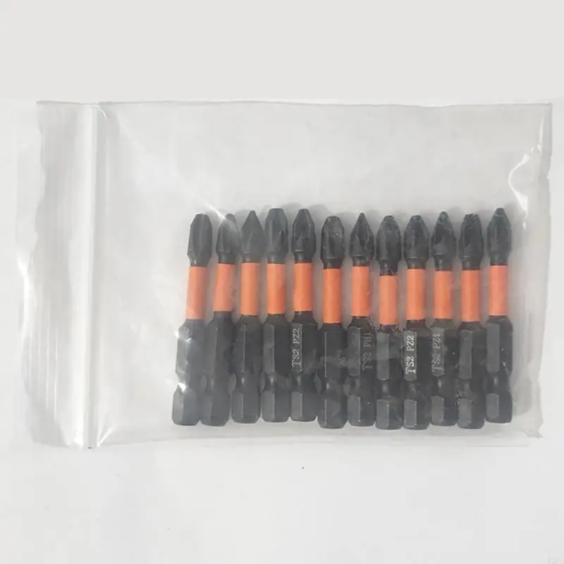 10pcs 스크루 드라이버 비트 세트 마그네틱 크로싱 드라이버 비트 세트 충격 드라이브 드라이브 드릴 비트 세트 1/4 인치 헥스 생크 드라이버 비트