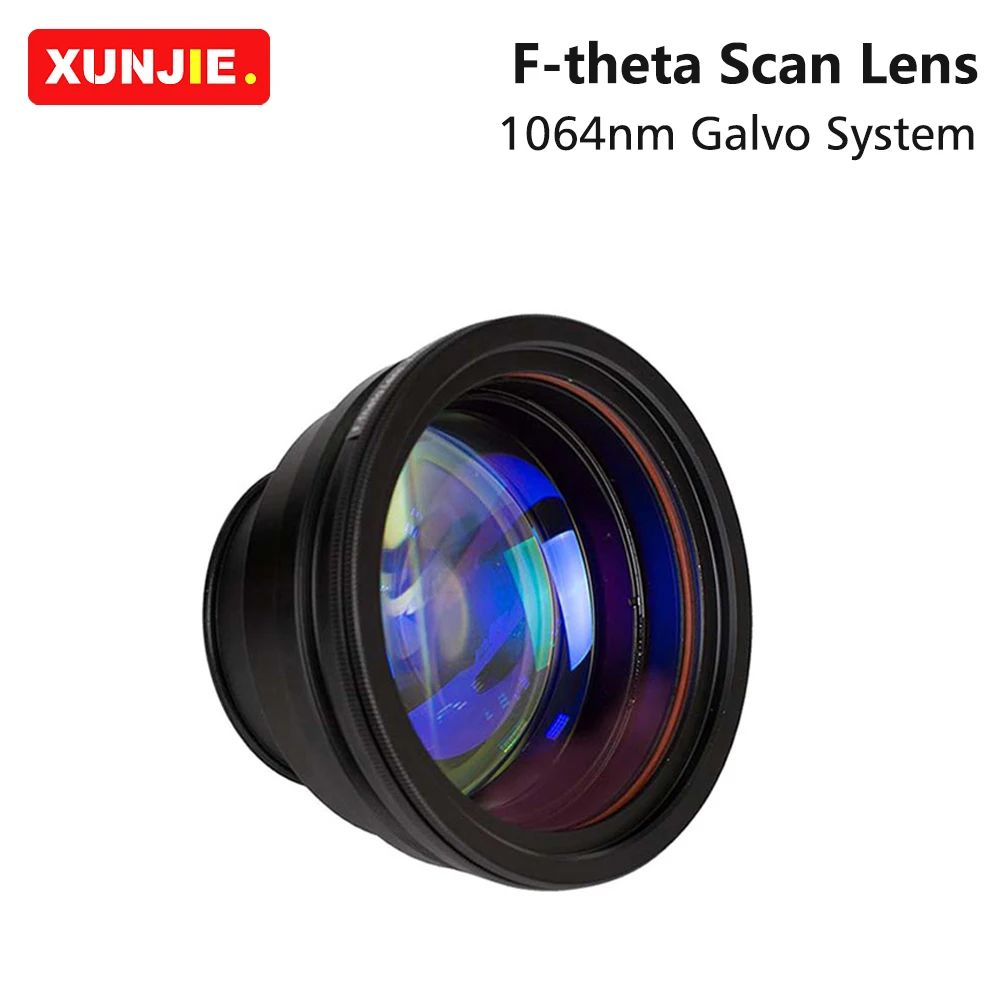 F-theta Lens 1064nm Focus Lens Laser Focal length 63-420mm Scan Field 50×50-400×400 for YAG Fiber Laser Galvo System