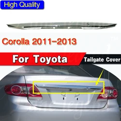 Car styling For Toyota Corolla 2011 2012 2013 Abs Chrome 1pc Per Set Car Rear Trunk Molding Lid Cover Trim