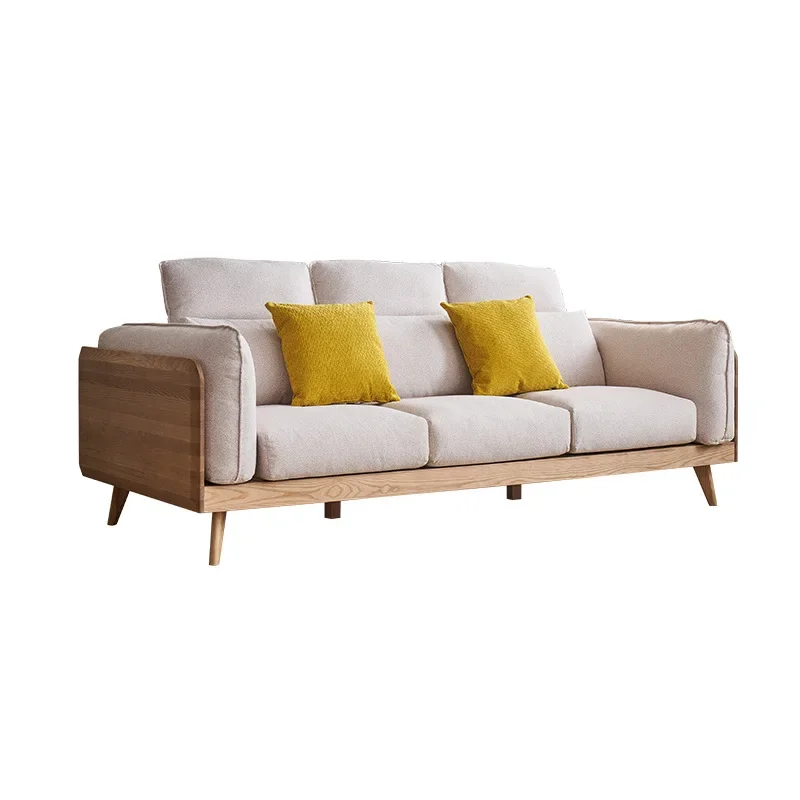 

All solid wood, sofa, modern simplicity, living room, new Chinese high backrest