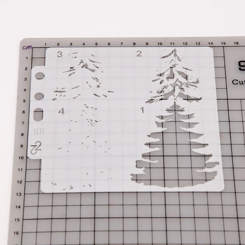 Reusable Plastic DIY Stencils, Drawing Template for Painting on Wood Canvas Christmas Decor S101