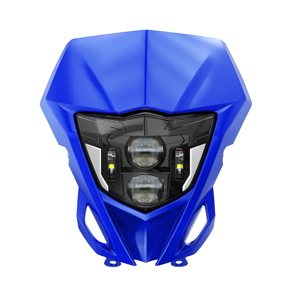 E24 LED Koplamp Koplamp Voor Yamaha WR450F WR250F WR450 250F 2014-2024 2025 Motorfiets Head Light lamp W/DRL Masker Kuip
