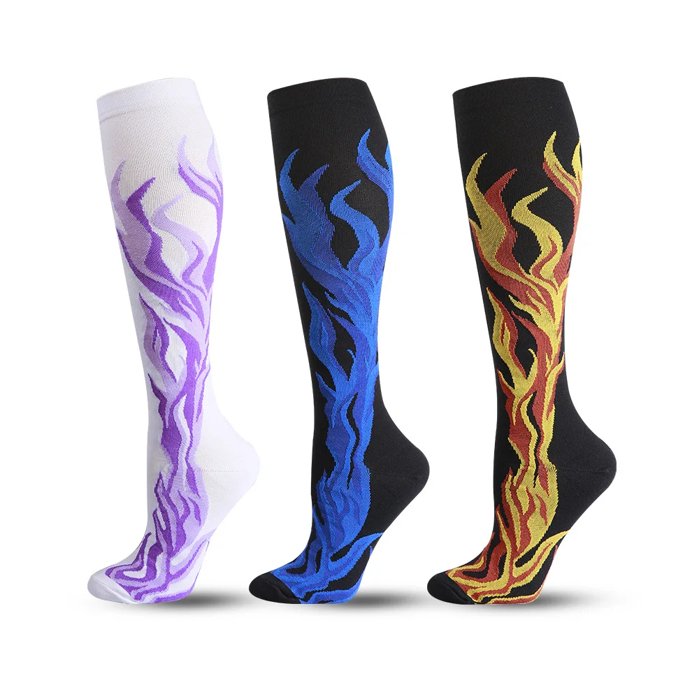 Professional Marathon Running  Shank Protection High Elasticity Compression Socks