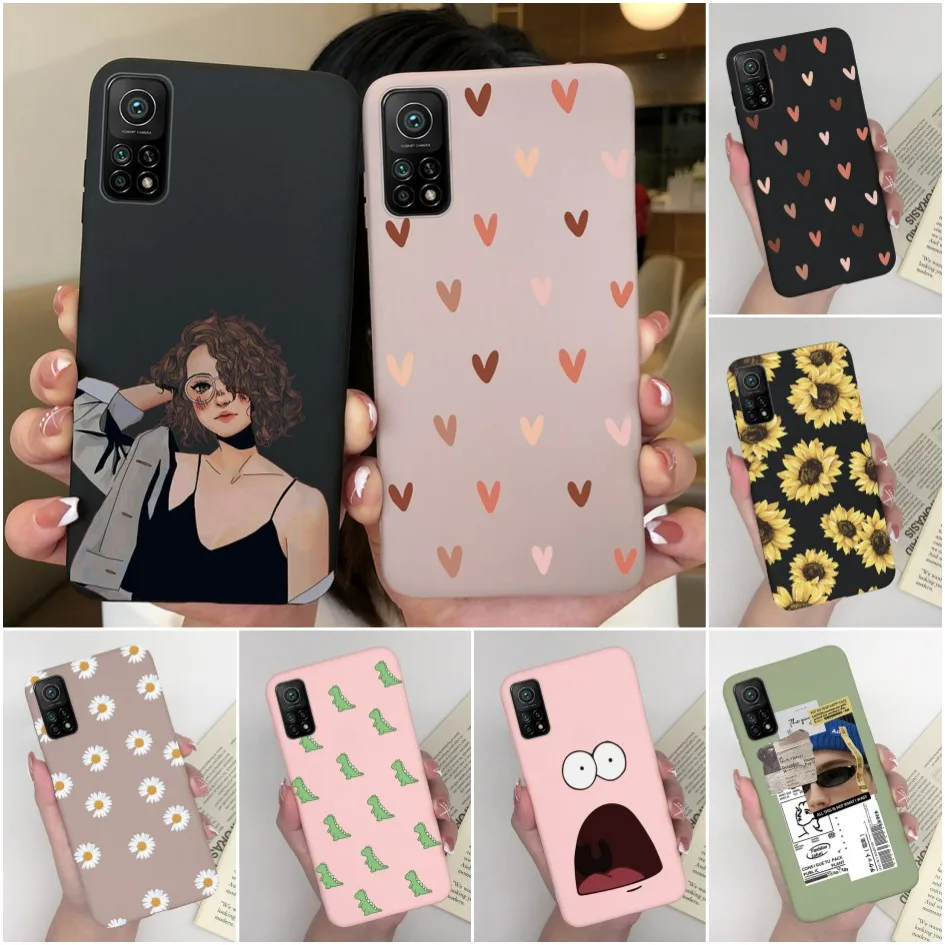 For Xiaomi Mi 10T Pro Case Cover Cute Fashion Soft Silicone Shockproof Sunflower Daisy For Xiaomi 10TPro Mi10T Funda Coques Capa