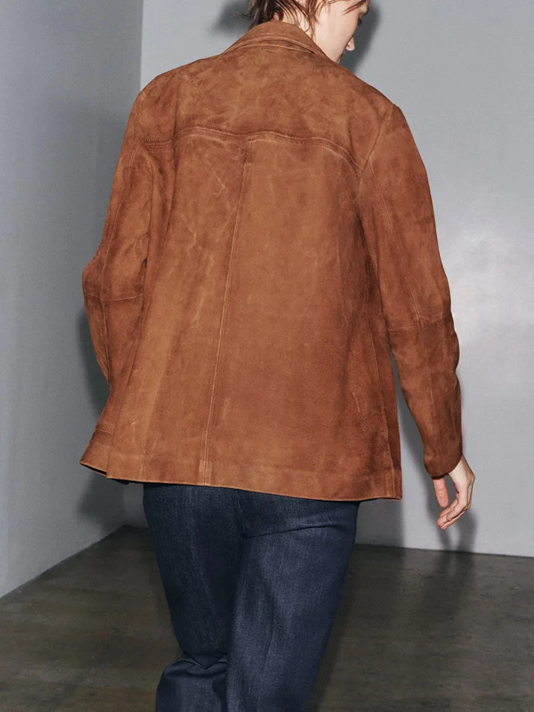 ชุดสูทผู้หญิงผ้ากำมะหยี่เนื้อนุ่มสบาย สไตล์ลำลอง รุ่นใหม่ประจำฤดูใบไม้ร่วงปี 2025 เสื้อคลุมอเนกประสงค์ ทรงพอดีตัว สวมใส่สบาย ชุดสไตล์ชาติพันธุ์