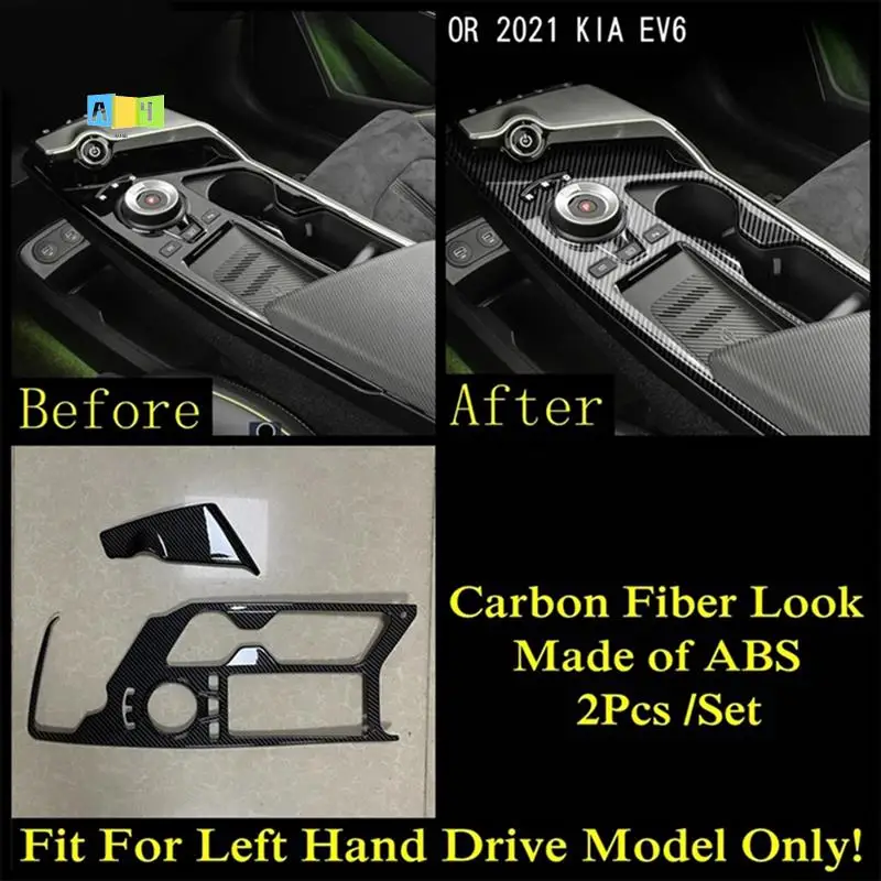 

A04E-автомобильная центральная консоль, переключатель передач, держатель для чашки с водой, декоративная крышка, наклейки для KIA EV6 21-22 LHD