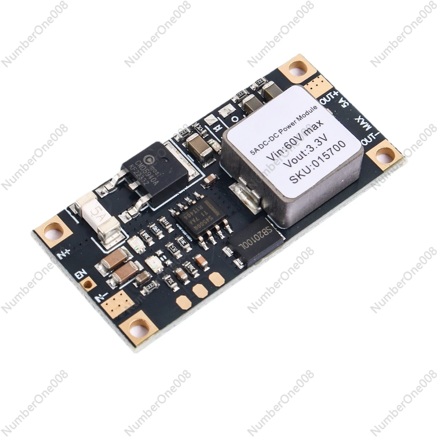 DC DC Step Down Converter 60V to 12V 5A, High Power Voltage Regulator Module 48V 36V 24V to 5V 6V 9V