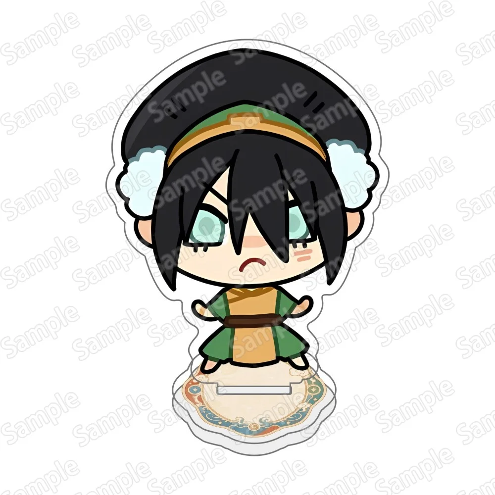 Anime Avatar: Der Herr der Elemente Neuer 10CM Chibi Acryl-Stand-Schlüsselanhänger Aang Katara Zuko Anime HD-Druck Desktop-Deko Sammlerstück – Detail 5