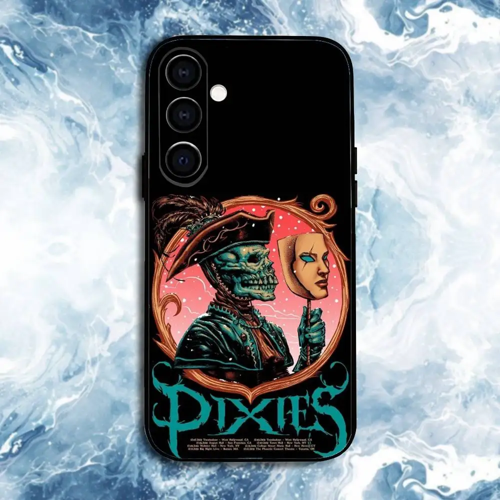 Casing Ponsel P-Pixies D-Doolittle untuk Samsung Galaxy A73,A72,A71,A70,A53,A52,A51,Lainnya Cangkang Hitam Lembut