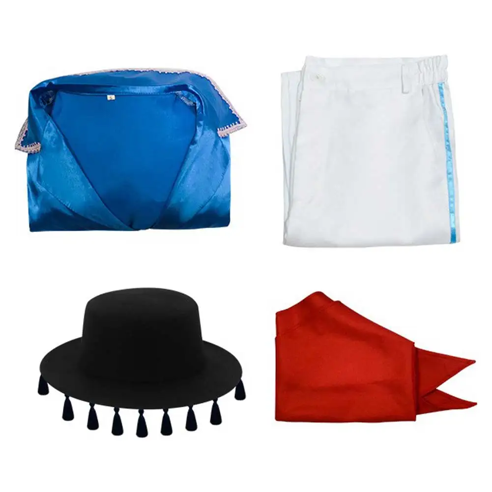 Stanle Cosplay Men Role Costume Movie Mask Digsuise Outfits Male Roleplay Tops Neck Scarf Hat Set Clothing Halloween Party Suits