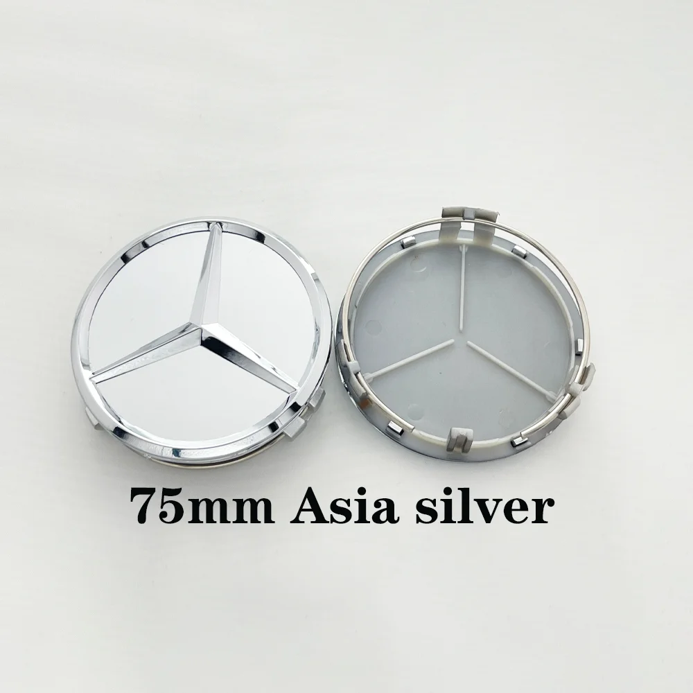 4pcs 75MM Car Styling Wheel hub modification Center Covers Hub Caps For Mercedes Benz B/C/E/S W211 W203 W204 W210 W124 AMG W202 view 5