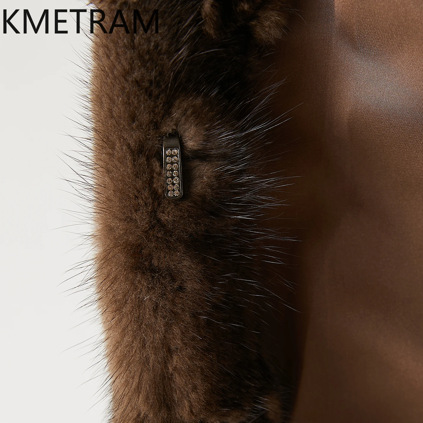 معاطف من فرو المنك 100% من KMETRAM معطف فرو حقيقي قصير للقهوة وصل حديثًا ملابس نسائية شتوية 2025 ملابس خارجية نسائية #5