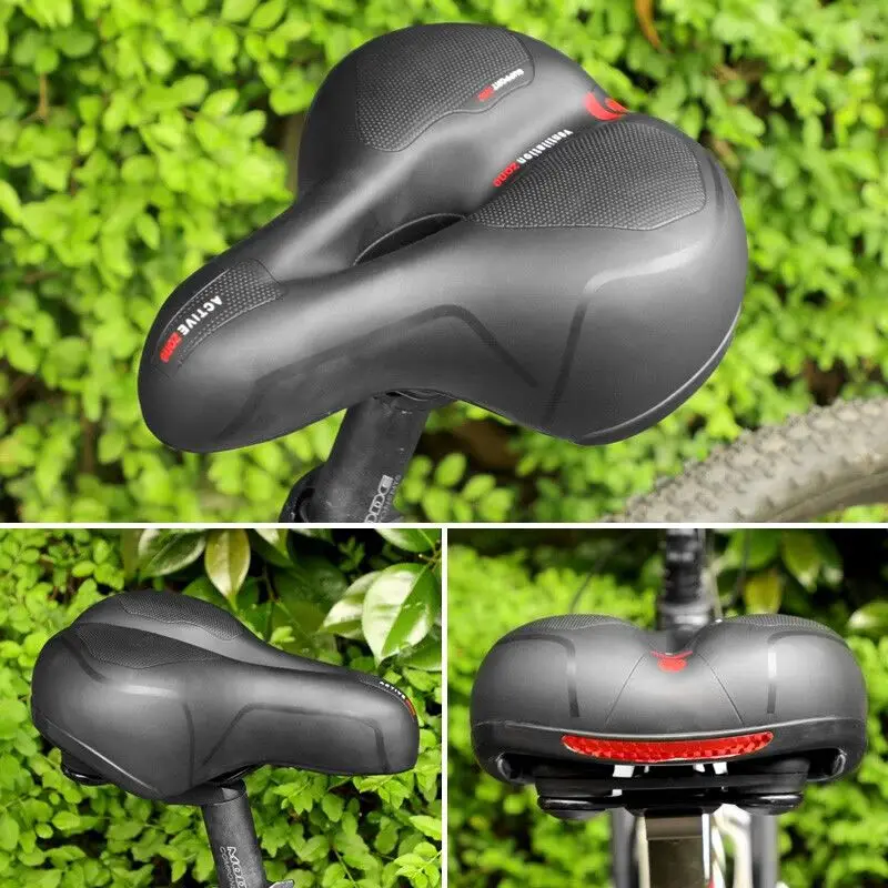 Bicycle Saddle Thick‑Spring Soft Cushion Comfort Shock‑Absorb Seat Pad for Mountain Biking Long Distance Ride Cycling Accessory