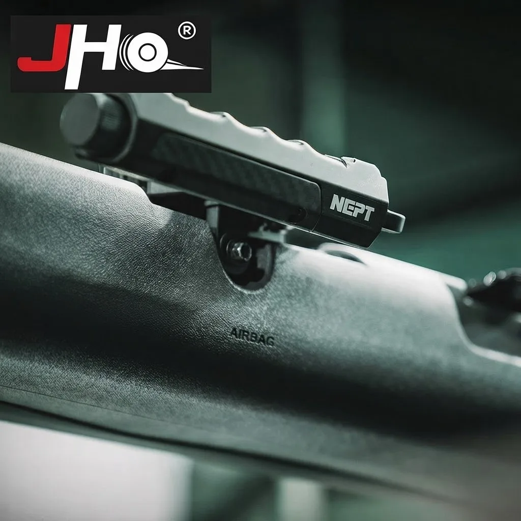 JHO Interior Roof Grab Handles with Emergency Window Breaker Fit for Ford Bronco 2021+ 2.3T 2.7T Carbon Fiber