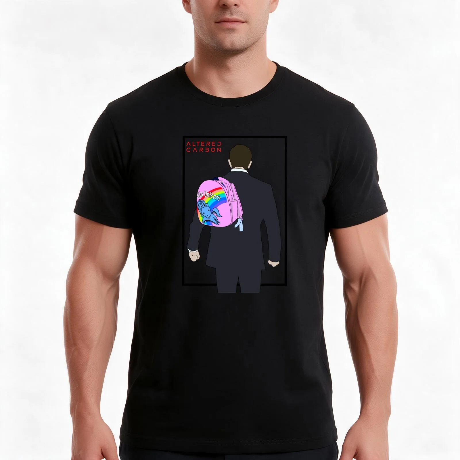 Hello Backpack Design T-Shirt Summer Casual Cotton Tee Oversized Streetwear Tops Vintage Graphic Print Unisex Men Women