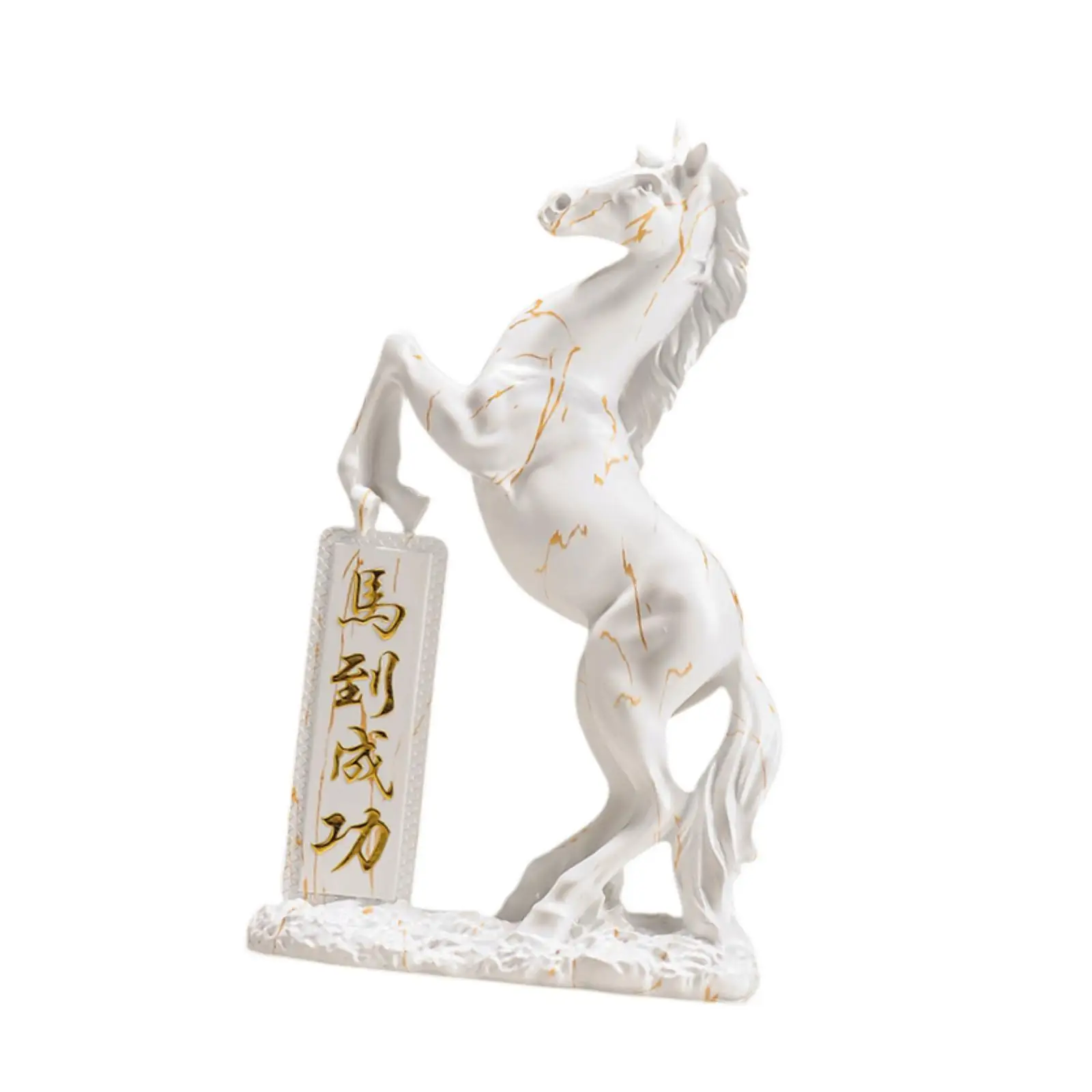 Horse Statue Resin Decoration Crafts Symbolic Animal Ornament Represents Growth Suitable for Gift Home Office