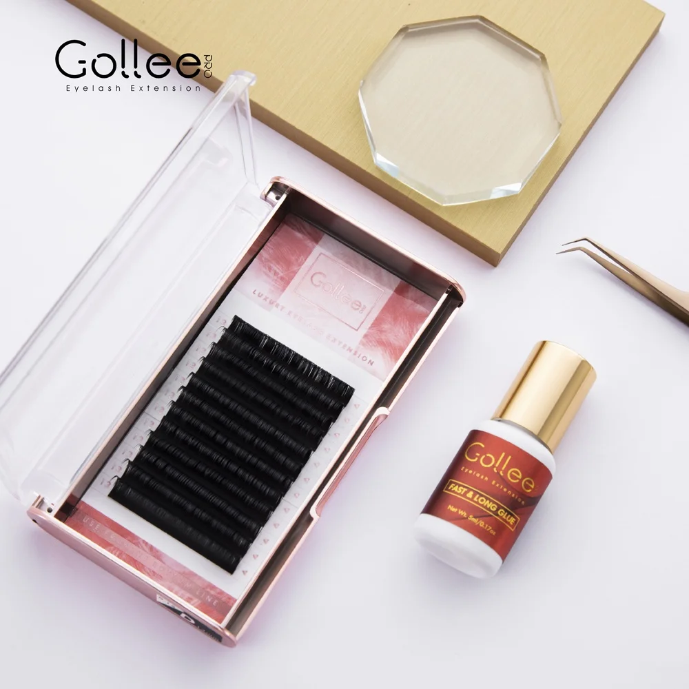กาวต่อขนตา Gollee 1s กันน้ำ ติดทนนาน 6-8 สัปดาห์ กาวติดขนตาคุณภาพสูง ยึดติดแน่นพิเศษ ผลิตภัณฑ์ต่อขนตาระดับมืออาชีพจาก Golle