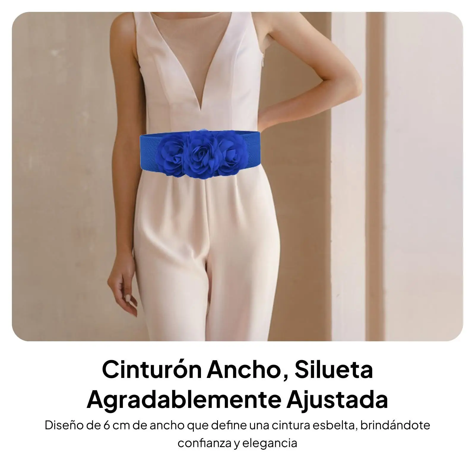 Elastic Women Wide Belt Big Flower Waistband Stretch Corset Buckle Luxury Designer Belt for Dresses Skirts Sweater Blouse