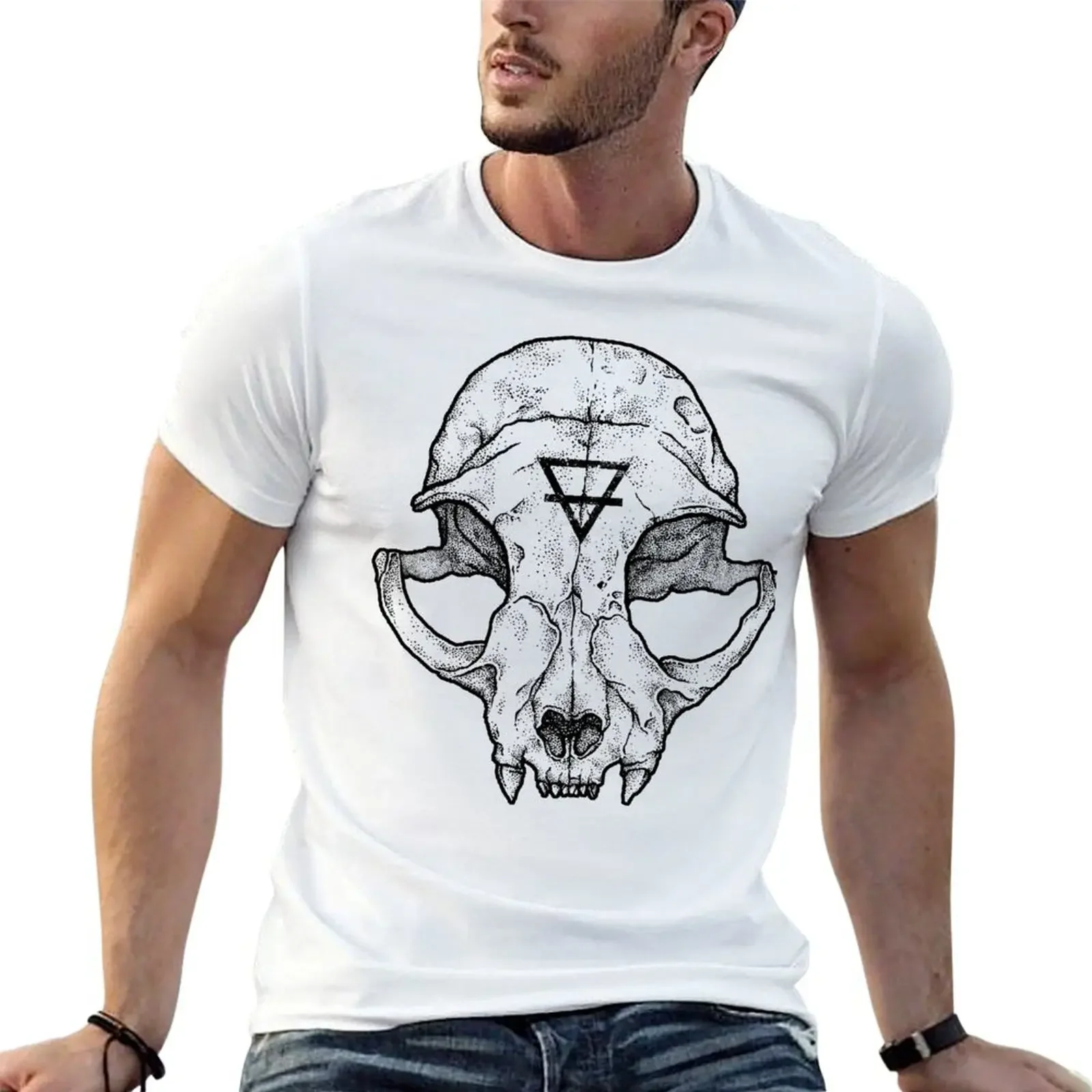 

Cat Skull II T-Shirt plus size tops customs design your own slim fit t shirts for men