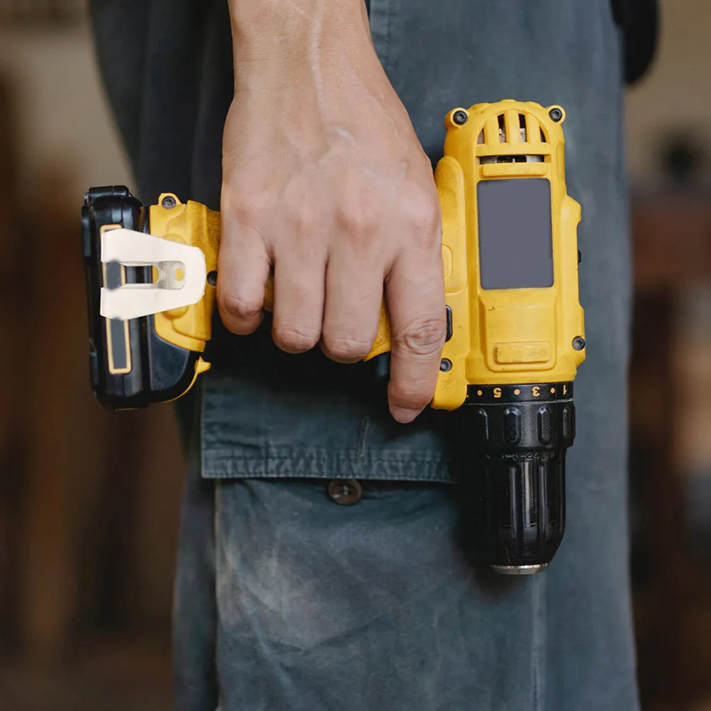 

4Pcs Replacement Steel Belt Clip Hooks Heavy Duty Driver Belt Clip Hook Spare Parts for Power Tool Accessories