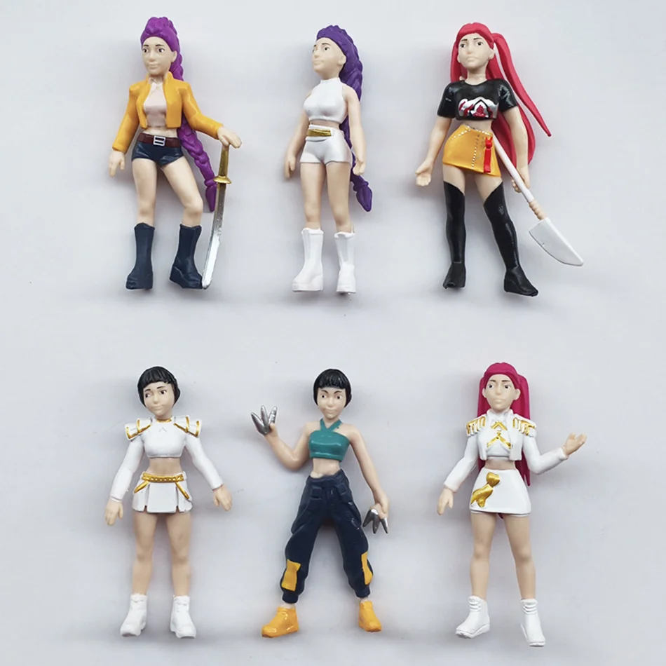 1-24 Uds Kpop Demon Hunters caja ciega figura de juguete Derpys Tiger Rumi Mira Zoey Sussy estatuilla muñeca para Fans regalo de cumpleaños de Navidad