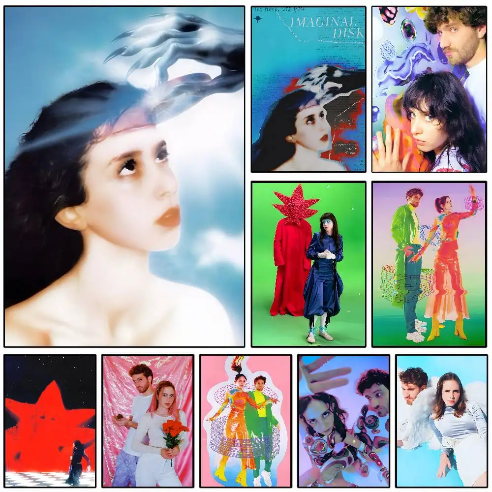 ملصق فني على شكل قرص تخيلي من Band M-Magdalena Bay مع مطبوعات لتزيين غرفة النوم وغرفة المعيشة وغرفة المعيشة