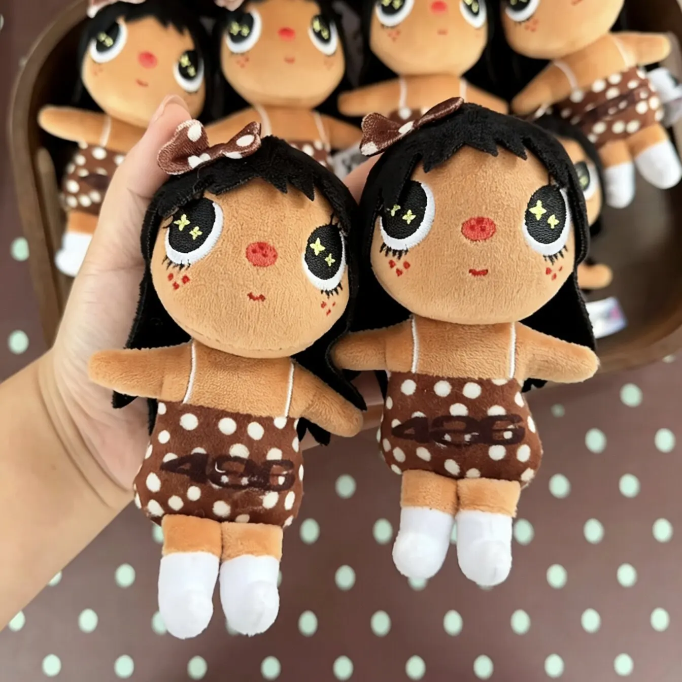 cute-plush-bag-charm-lorz-little-jade-doll-pendant-girl's-heart-gift-bag-accessory-chain-style-cartoon-image-pattern