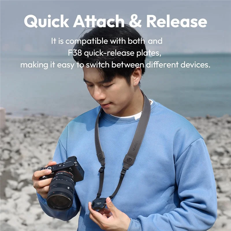 AK51-Ulanzi UKA06 Quick-Release Shoulder Strap Kit Tripod Slider Mount Fast Switching For Uka & F38 Plates For DSRL Camera - Image 2