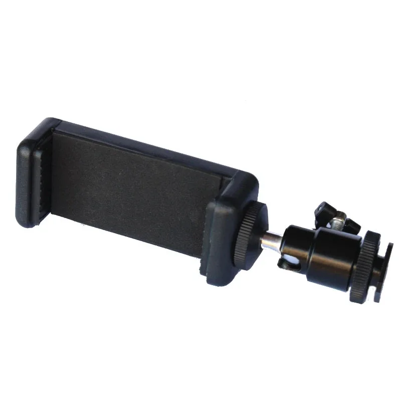 Stand For SLR Camera Hot Shoe Phone Clip Universal Moblie Phone Holder Bracket With Mount 1/4 Screw Tripod Monopod image 5