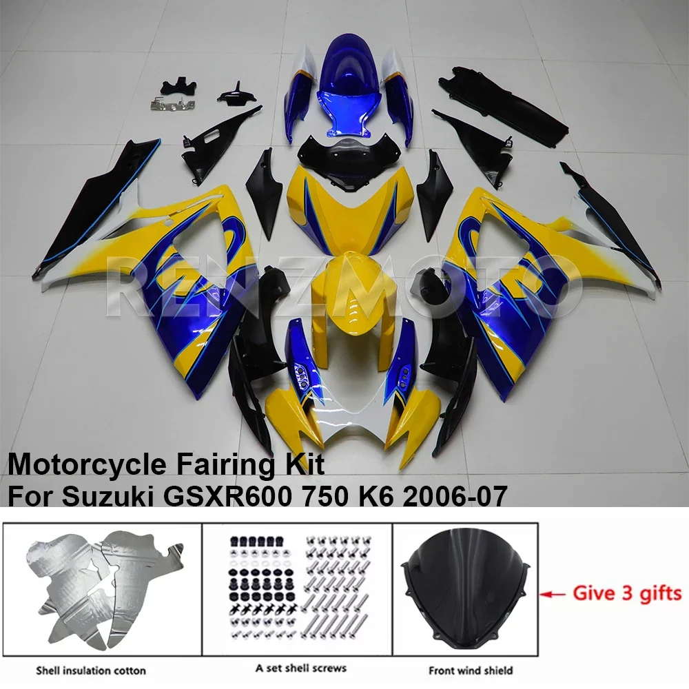 For SUZUKI GSXR 600 750 2006-2007 Fairing R/Z S60727 Motorcycle Set Body Kit decoration Plastic Guard Plate Accessories Shell