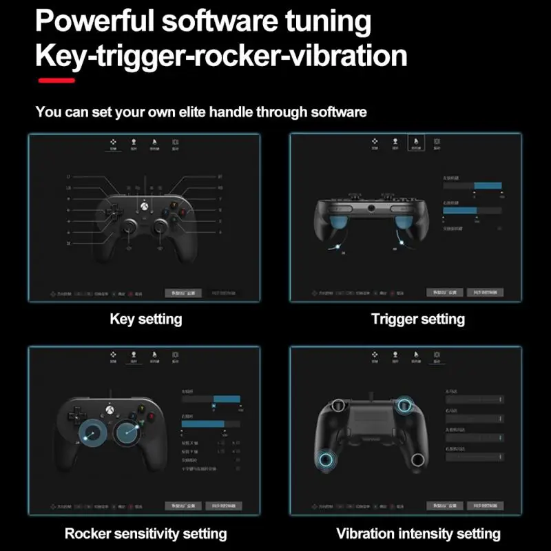 Top! 8Bitdo Pro 2 Wired Gamepad For Xbox Series S Xbox Series X For Xbox One Windows 10 Audio Jack Vibration Game Controller