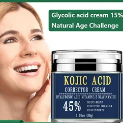 Face cream hyaluronic acid, vitamin E, nicotinamide 45%, correct skin color