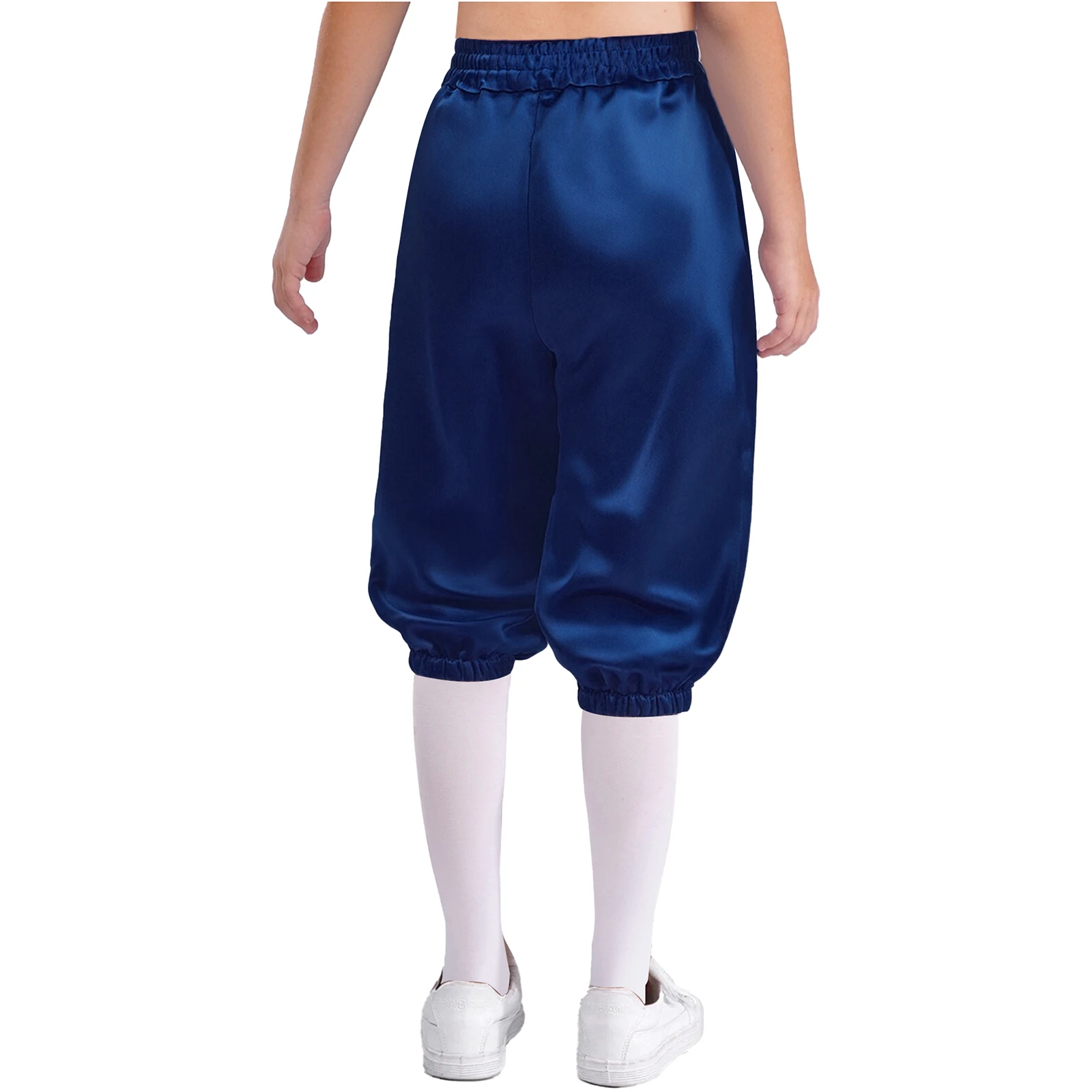 Boys Girls Medieval Capri Pants High Waist Lantern Pants Renaissance Victorian Pirate Cosplay Costume Halloween Christmas Clothe