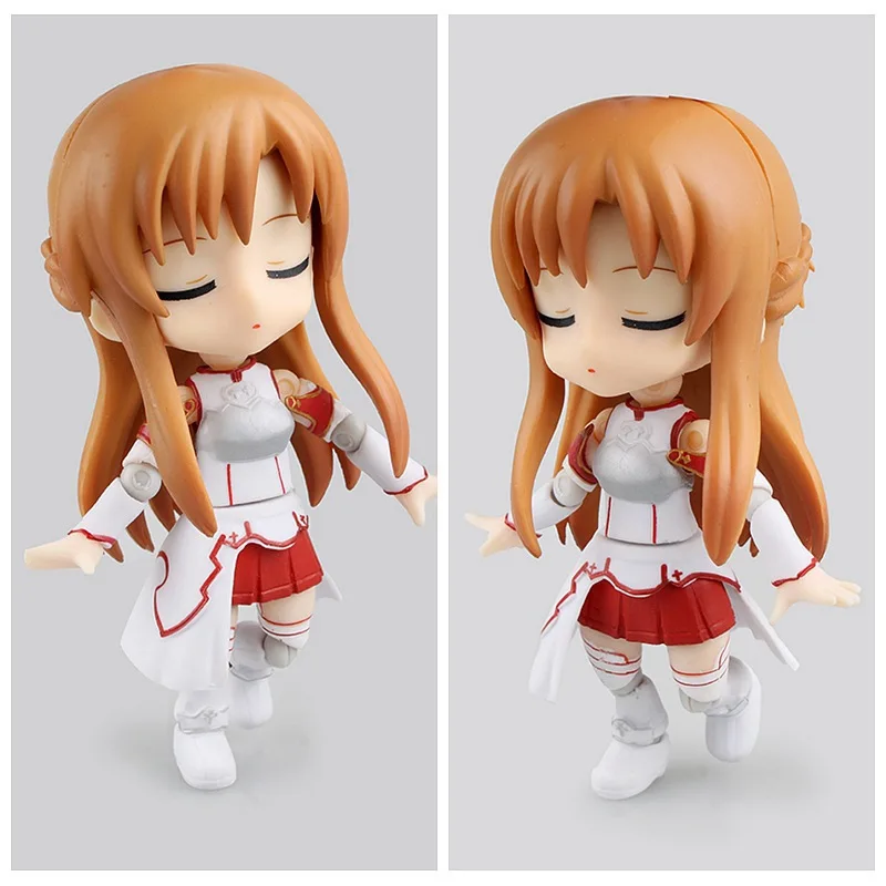 Cu-poche Chibi Asuna 017 SAO Figur mit austauschbaren Gesichtern, verpacktes Sammlerstück