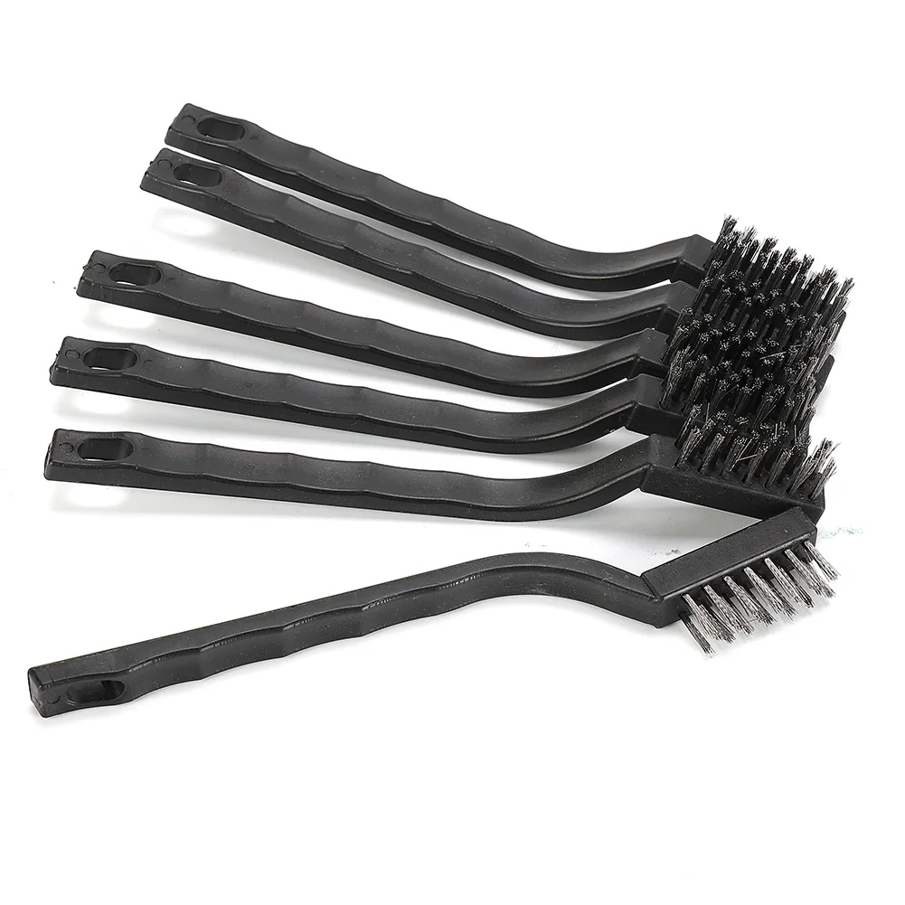 

6pcs Mini Small Wire Stainless Steel Cleaning Brushes Rust Metal Remover Rust Brushes Cleaning Brass Polishing Removal Tool