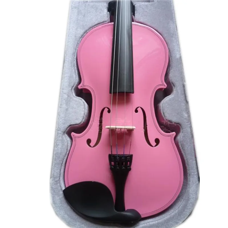 PINK Violine 4/4 Handgefertigte Violine Musikinstrumente