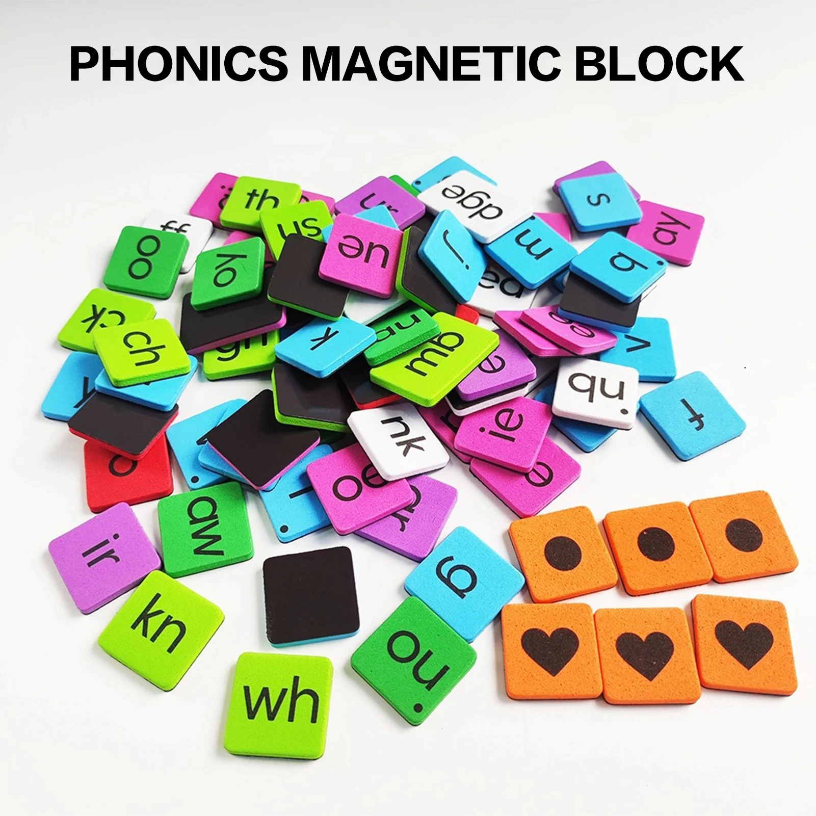 

Magnetic Phonics Tiles Alphabet Set For Kids Preschool Learning English Spelling Reading Educational Toy Kindergarten Supplies