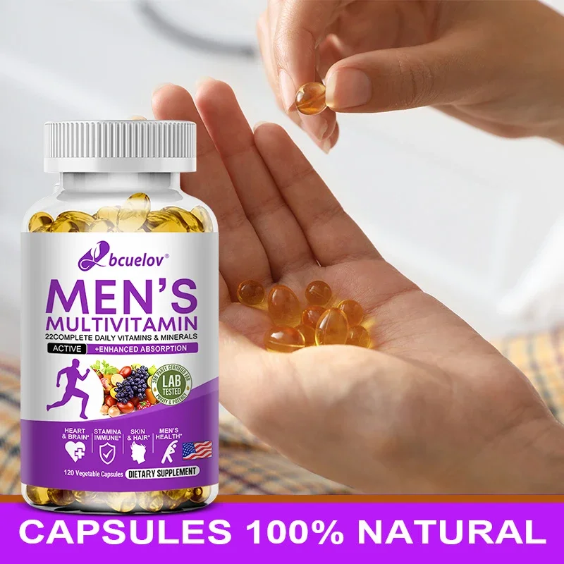 Men\'s Multivitamin-strengthens Body, Promotes Blood Circulation and Muscle Growth, Supplements Vitamins and Minerals