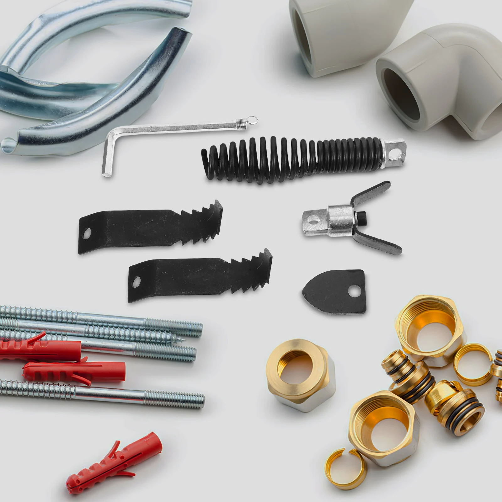 

Drain Cleaner Combination Cutter Sewer Dredging Claw Pipeline Supplies Stainless Steel Replacement Parts Drain Line Tool