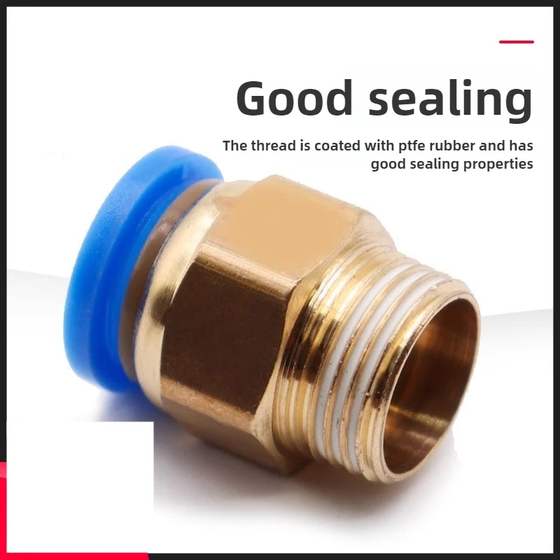 Pneumatic Threaded Fittings PC10-M10/M12*1.5 Coarse/Fine Metric Thread - For Industrial Mold Systems