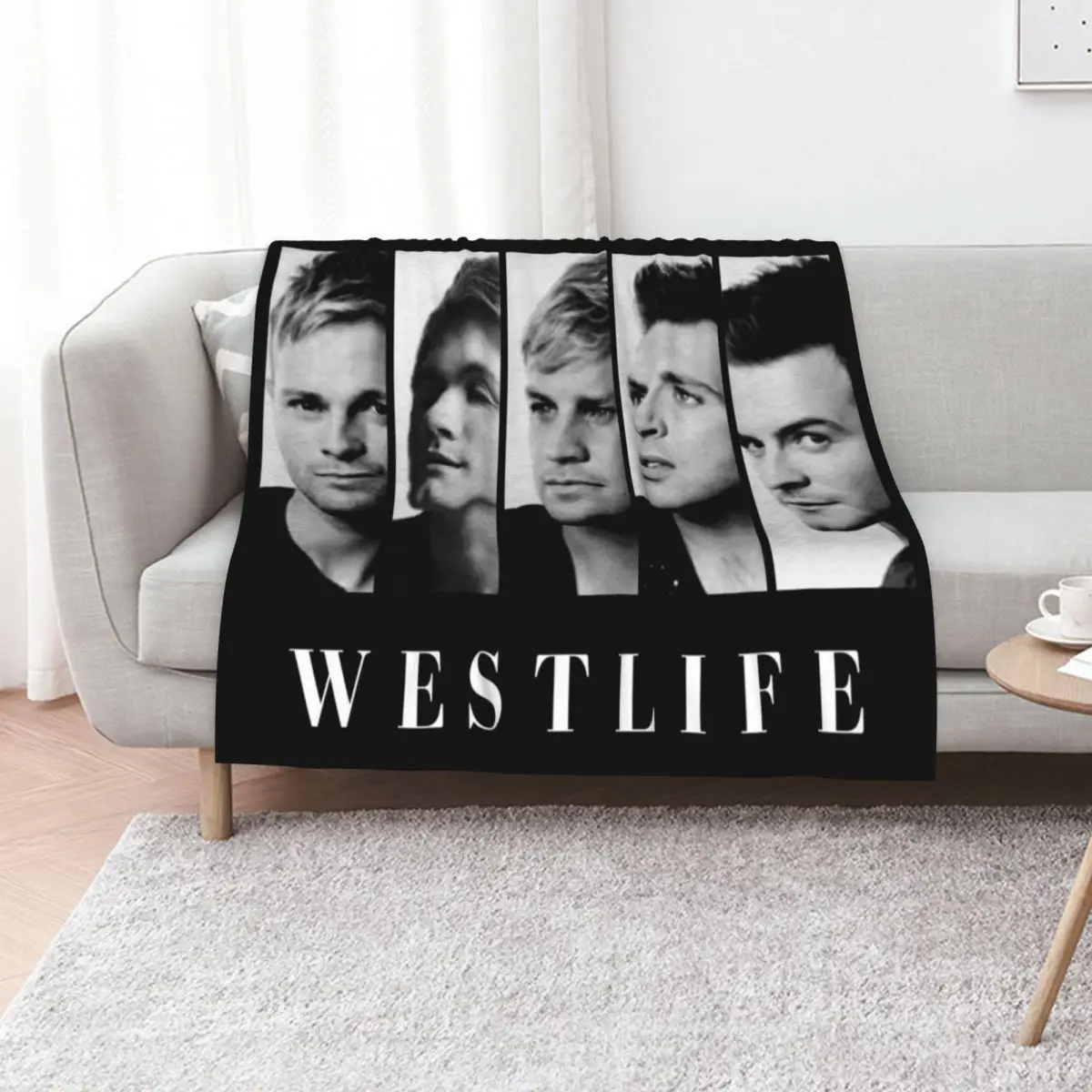 West-life Vintage Members Throw Blanket Cozy Home Blanket Gift for Christmas Holiday