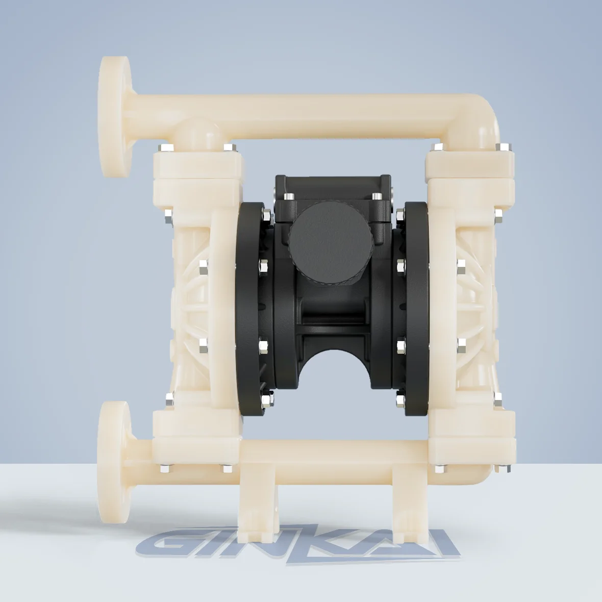 Wholesale Ginkai PVDF Pneumatic Pumps Air-Operated Diaphragm PTFE Diaphragm Low Pressure OEM Customizable