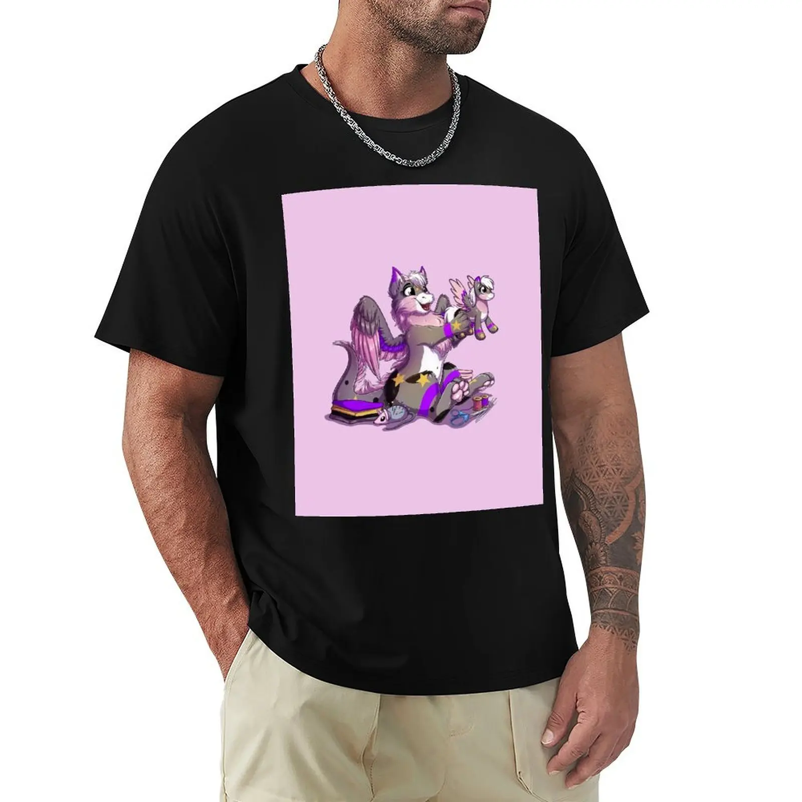 Aruna sews plushies T-Shirt Trendy Pattern T-Shirt for Men