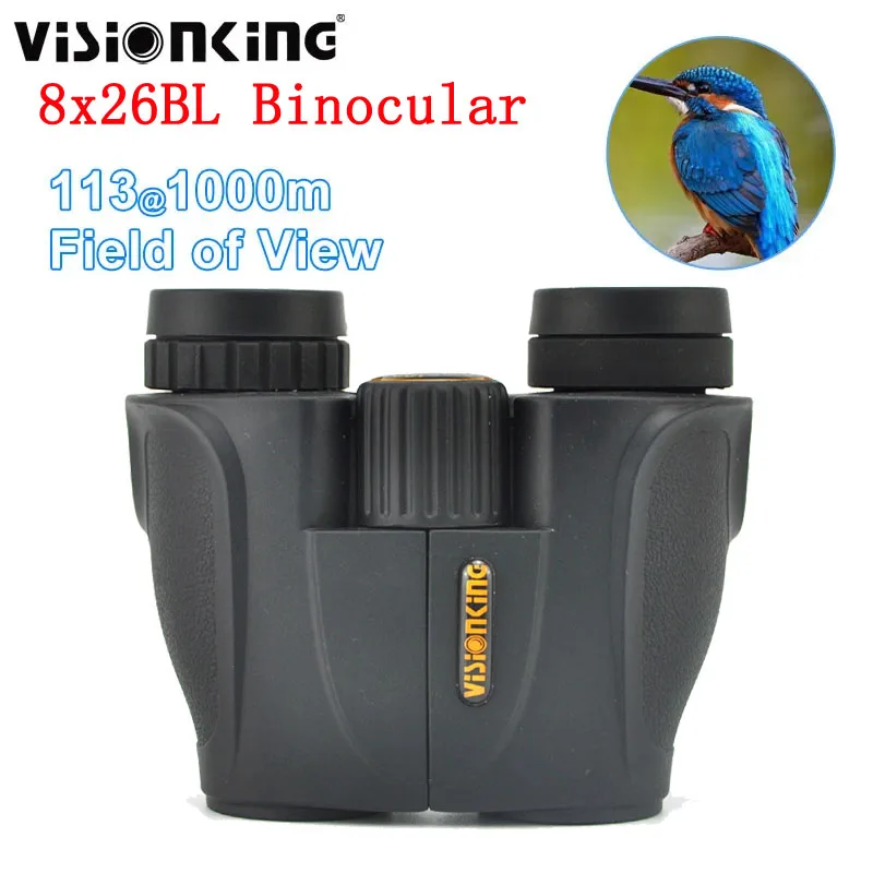 Visionking Protable 8x26 Binocular Professional Spyglass  Outdoor Long Range Hiking Travel Birdwatching Camping Bak4 Telescope