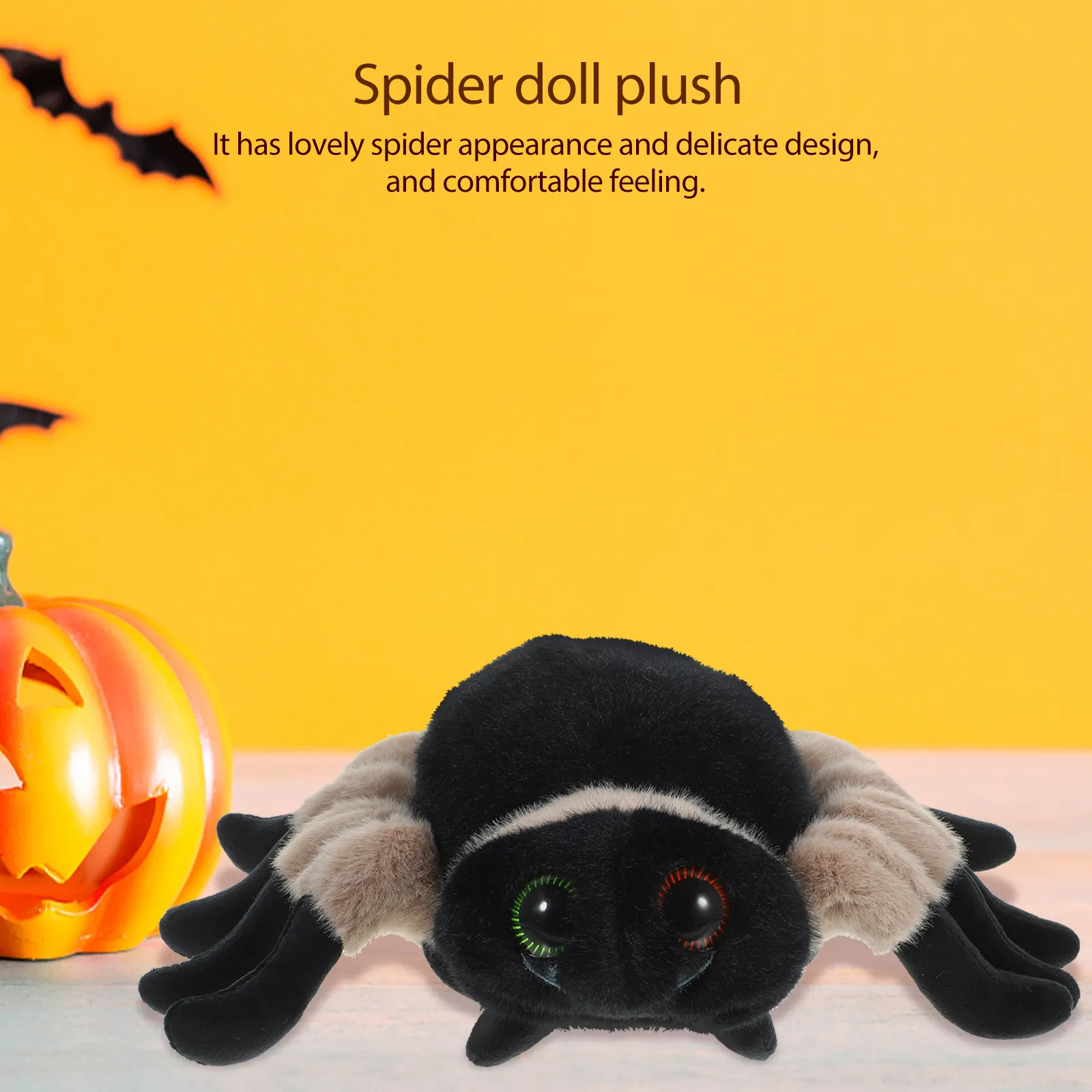 

Soft Cotton Giant Spider Stuffed Animal Realistic Design Home Decoration Birthday Festival Gift Spider