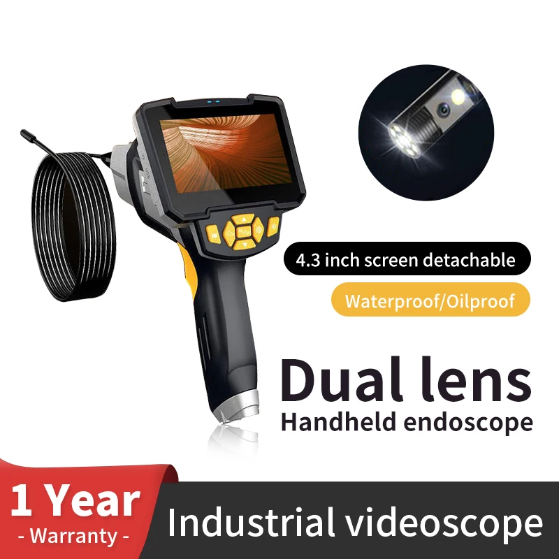 Industrial Borescope Car Repair 3.9mm/5.5mm/8mm Single and Double Lens Pipeline Inspection Car Repair HD Camera