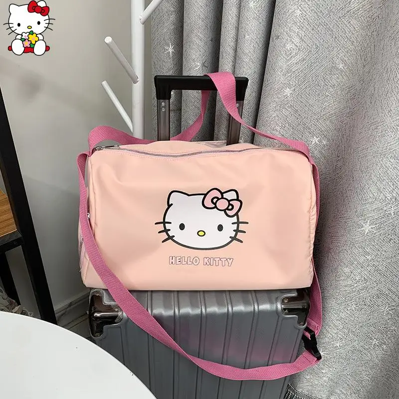 

Cute Sanrios Hello Kittys Handbag Messenger Bag High-Capacity Traveling Bag Fitness Bag Waterproof Bag Fashion Festival Gift